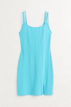 H & M - Fitted Jersey Dress - Turquoise