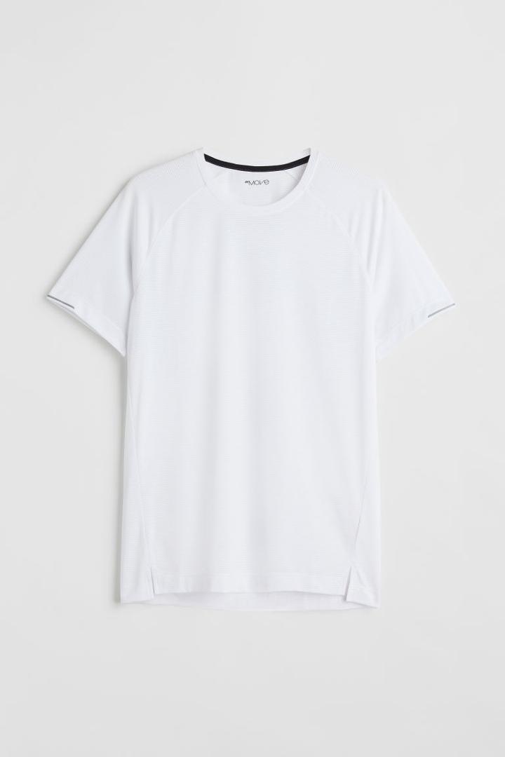 H & M - Regular Fit Running Shirt - White