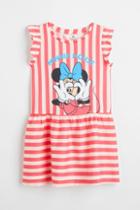 H & M - Printed Cotton Dress - Pink