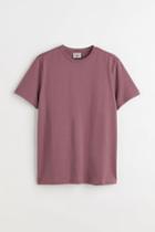 H & M - Slim Fit Premium Cotton T-shirt - Pink