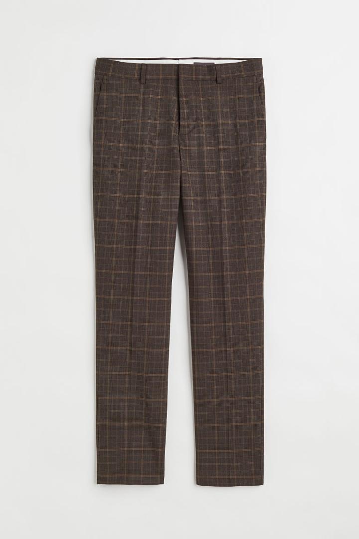 H & M - Slim Fit Suit Pants - Beige