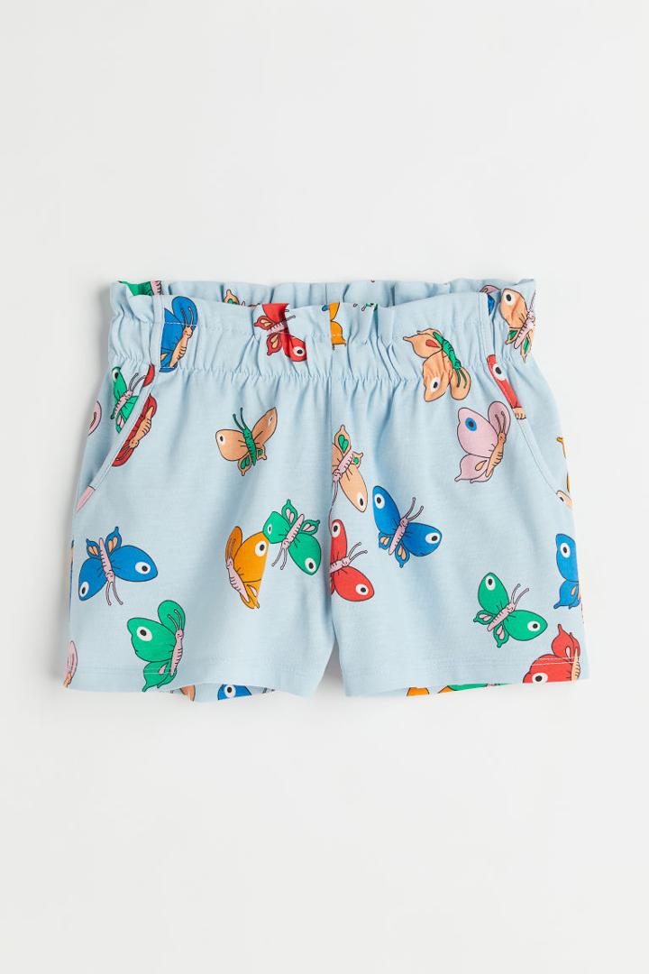 H & M - Cotton Jersey Shorts - Blue
