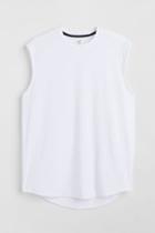 H & M - Loose Fit Sports Tank Top - White