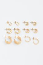 H & M - 6-pack Hoop Earrings - Gold