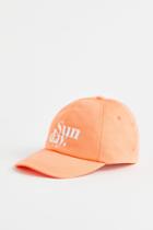 H & M - Cotton Twill Cap - Orange