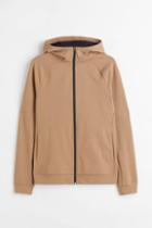 H & M - Muscle Fit Track Jacket - Beige