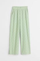 H & M - Wide-leg Pants - Green