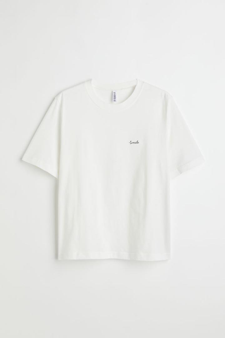 H & M - H & M+ Cotton Jersey T-shirt - White