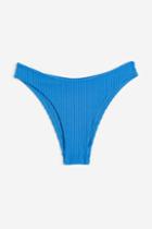 H & M - High Leg Bikini Bottoms - Blue