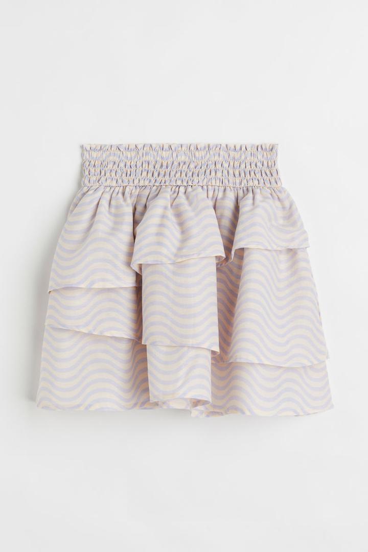 H & M - Tiered Skirt - Purple