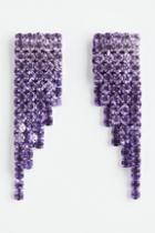 H & M - Long Earrings - Purple