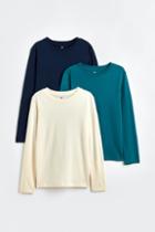 H & M - 3-pack Jersey Shirts - Turquoise