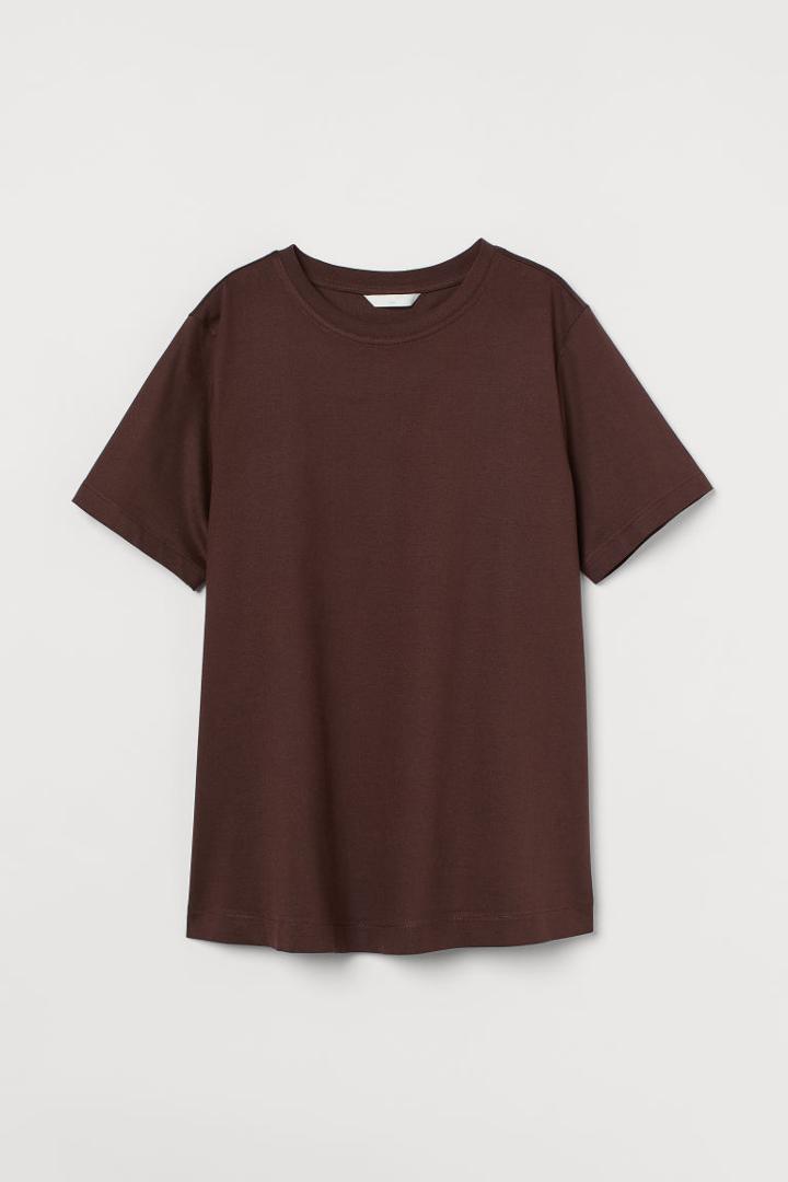 H & M - Mama Cotton T-shirt - Brown