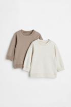 H & M - 2-pack Cotton Sweatshirts - Brown