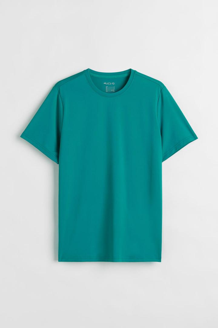H & M - Regular Fit Sports Shirt - Turquoise