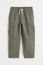 H & M - Cotton Cargo Pants - Green