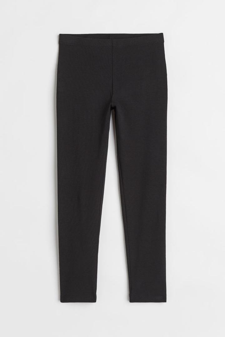 H & M - Leggings - Black