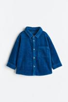 H & M - Corduroy Shirt - Blue