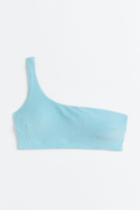H & M - One-shoulder Padded Bikini Top - Turquoise