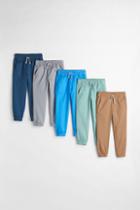 H & M - 5-pack Twill Joggers - Blue