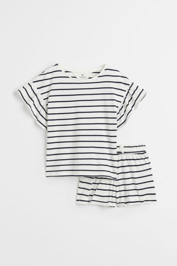 H & M - Crinkled Set - Blue