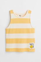 H & M - Cotton Tank Top - Yellow