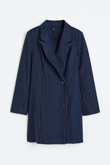 H & M - Double-breasted Jacket Dress - Blue