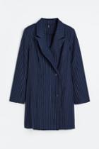 H & M - Double-breasted Jacket Dress - Blue