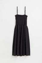 H & M - H & M+ Dress With Smocking - Black