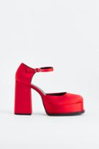 H & M - Block-heeled Mary Janes - Red