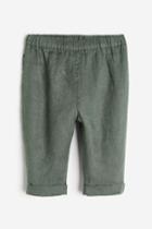 H & M - Linen Pants - Green