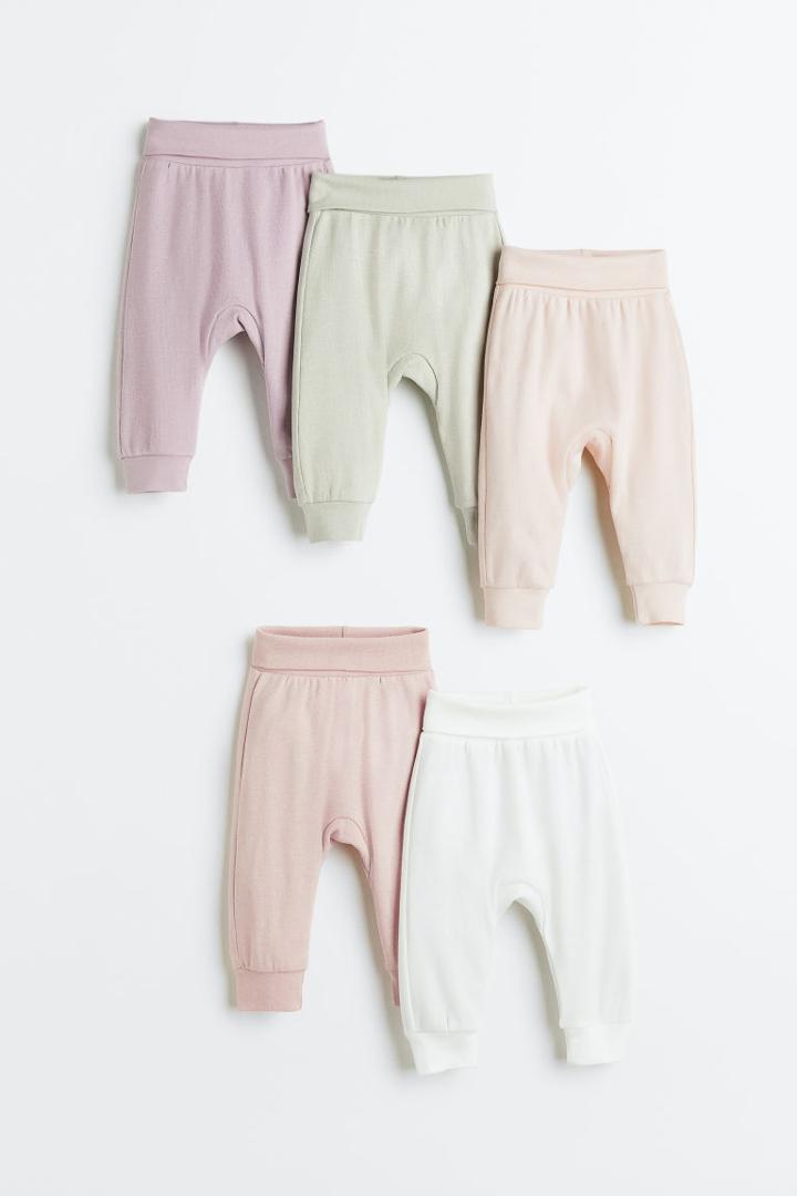 H & M - 5-pack Cotton Pants - Orange