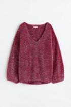 H & M - Glittery Sweater - Pink