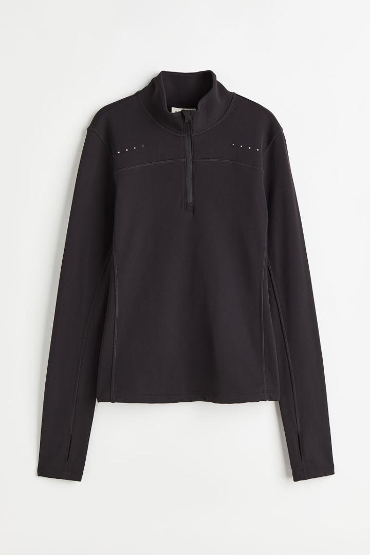 H & M - Drymove&trade; Warm Running Top - Black