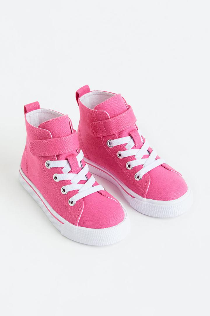 H & M - Canvas High Tops - Pink