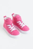 H & M - Canvas High Tops - Pink