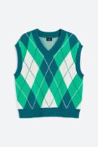 H & M - Relaxed Fit Sweater Vest - Turquoise