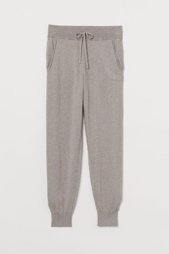H & M - Cashmere-blend Joggers - Beige