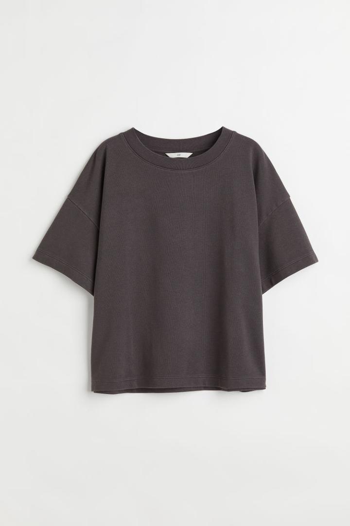 H & M - Wide-cut T-shirt - Gray