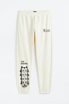 H & M - Regular Fit Sweatpants - White