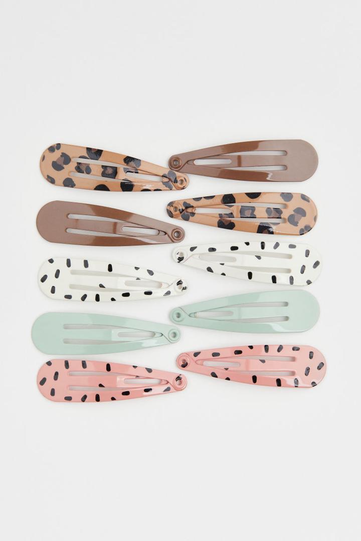 H & M - 10-pack Hair Clips - Orange
