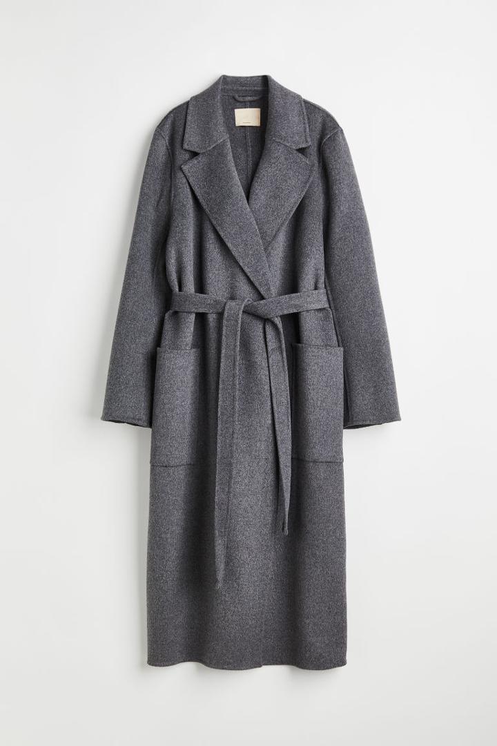 H & M - Wool Coat - Gray
