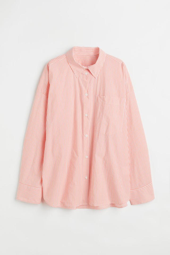 H & M - Cotton Shirt - Orange
