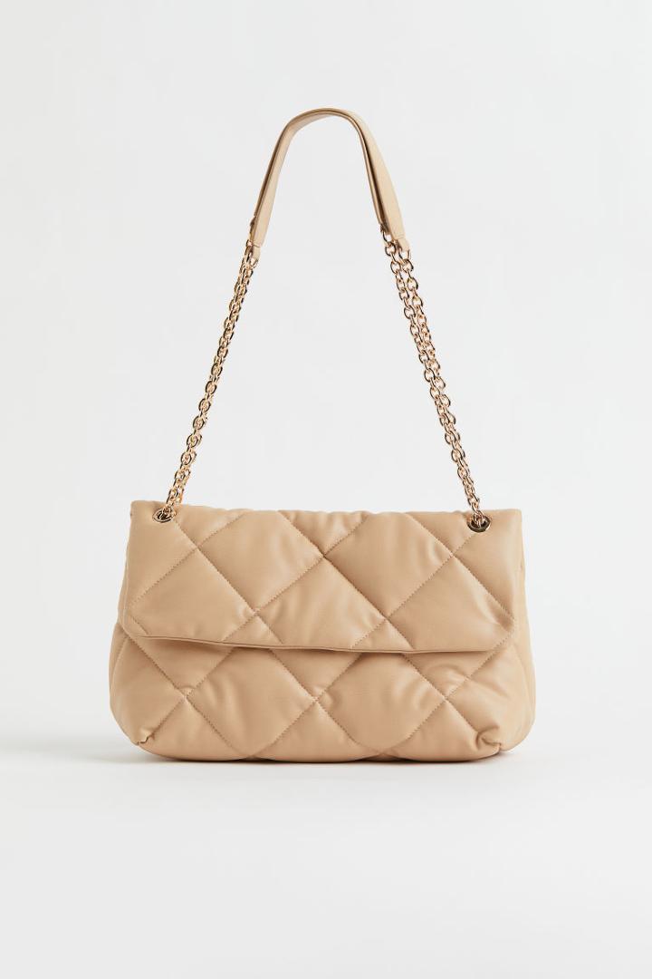 H & M - Quilted Shoulder Bag - Beige