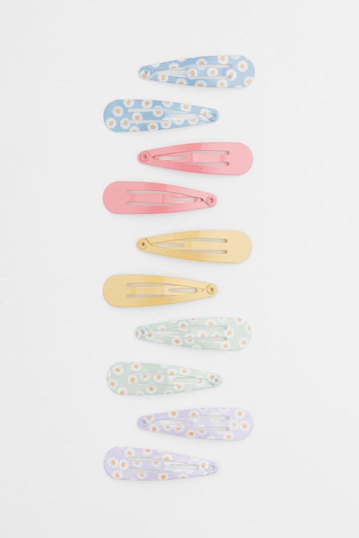 H & M - 10-pack Hair Clips - Blue