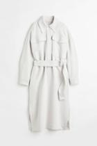H & M - Oversized Shirt Dress - White