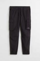 H & M - Relaxed Fit Cotton Cargo Joggers - Black