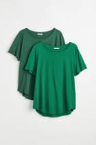 H & M - H & M+ 2-pack T-shirts - Green