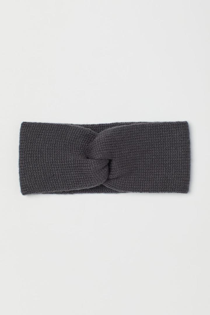 H & M - Knit Headband - Gray