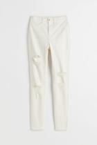 H & M - Skinny High Ankle Jeans - White